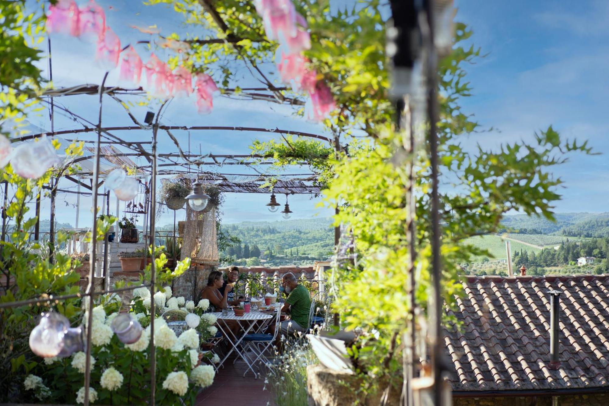 Le Terrazze Del Chianti B&B Residenza D'Epoca E Di Charme San Donato in Poggio Bagian luar foto